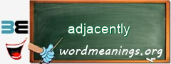 WordMeaning blackboard for adjacently